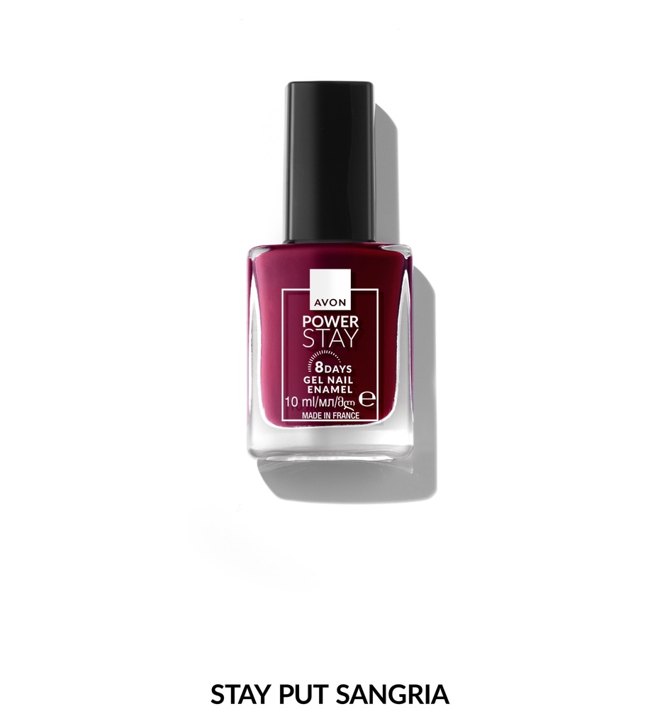 AVON POWER STAY GEL NAIL -  STAY PUT SANGRIA